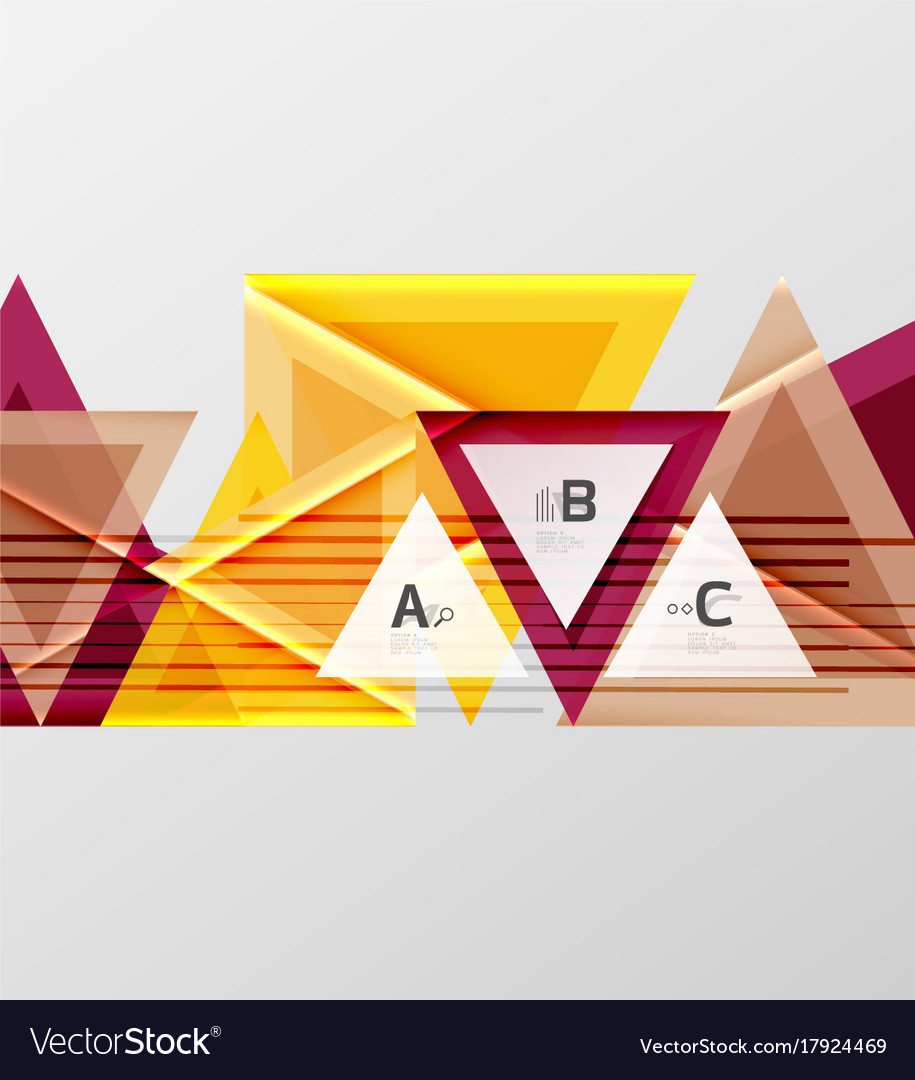 Color triangles background design