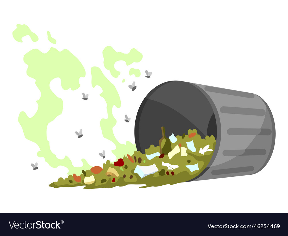 Garbage or waste icon metal container Royalty Free Vector