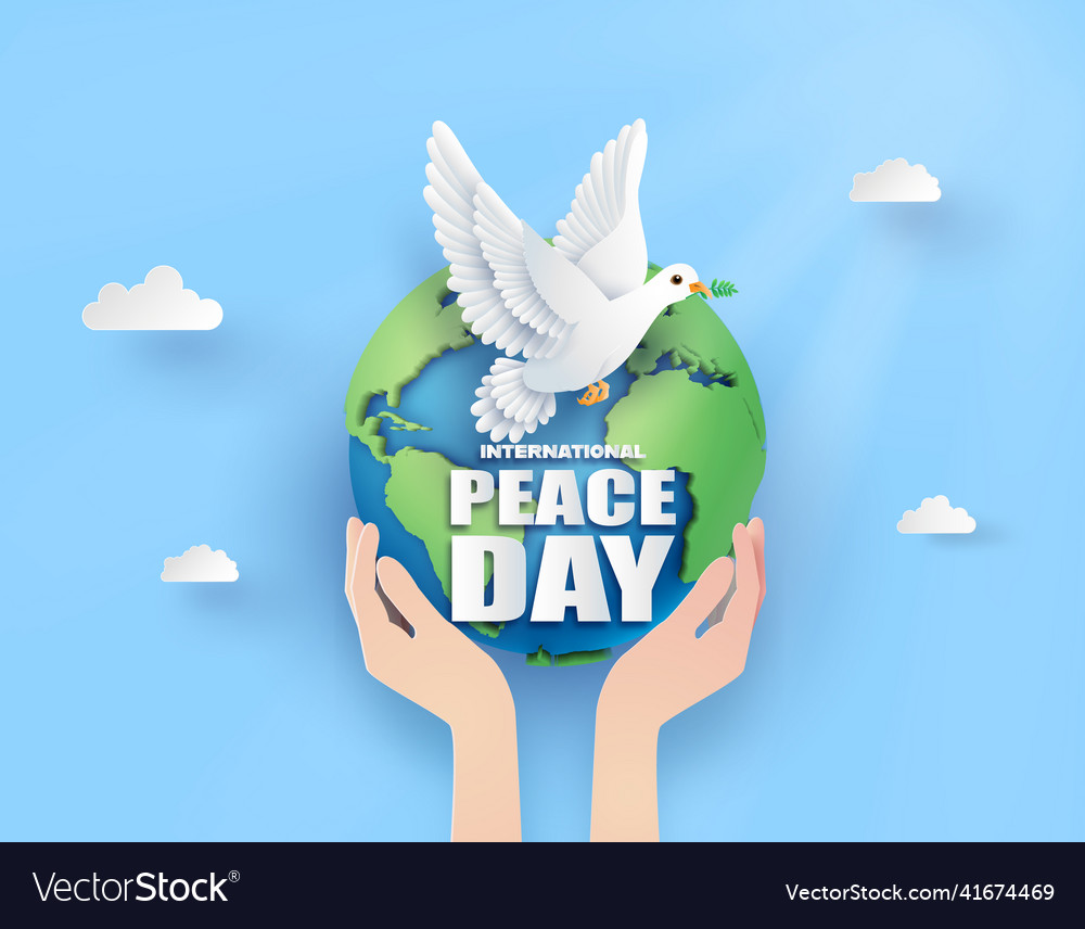 International peace day Royalty Free Vector Image