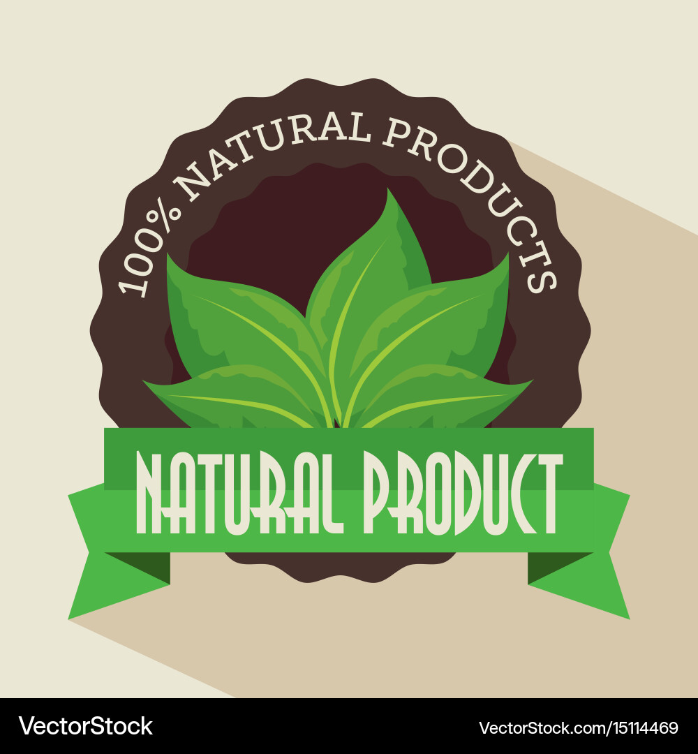 Natural product design Royalty Free Vector Image
