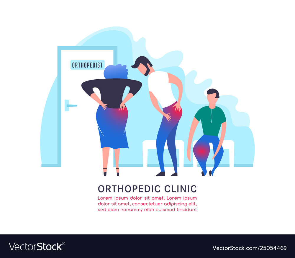 Orthopedic clinic Royalty Free Vector Image - VectorStock