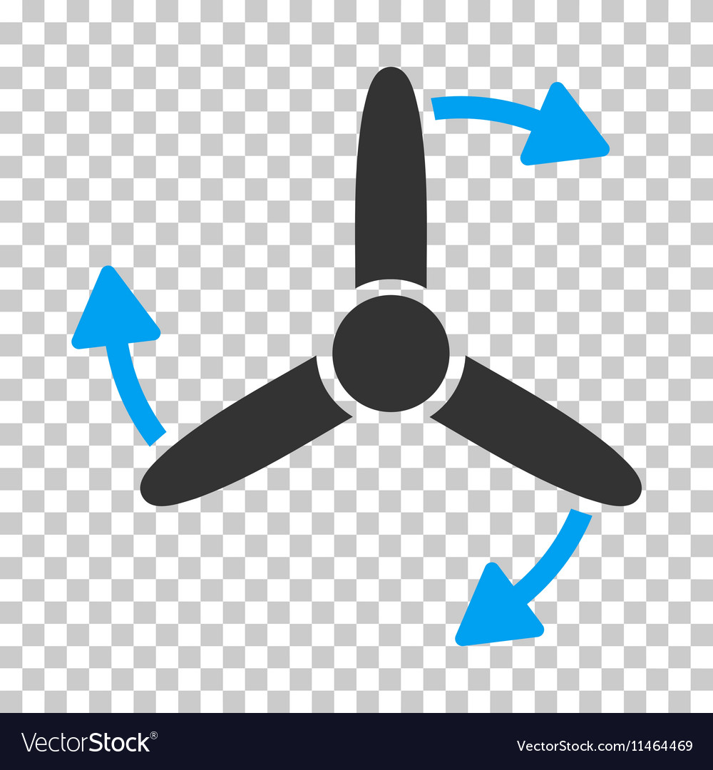 Three bladed screw rotation icon