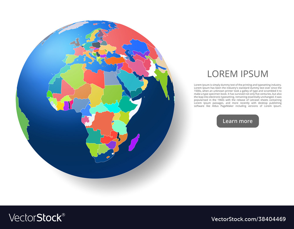 World map a image global in shape