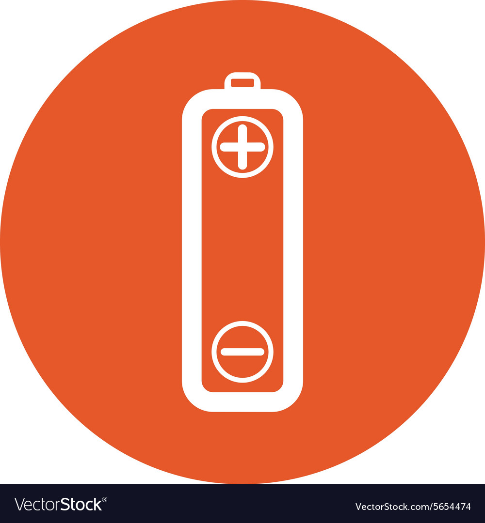 Battery icons on white background Royalty Free Vector Image