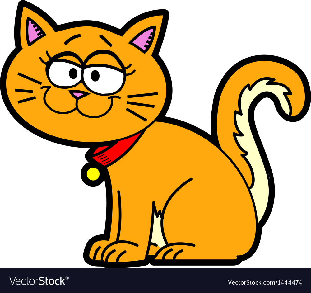 Cartoon Cat Royalty Free Vector Image Vectorstock