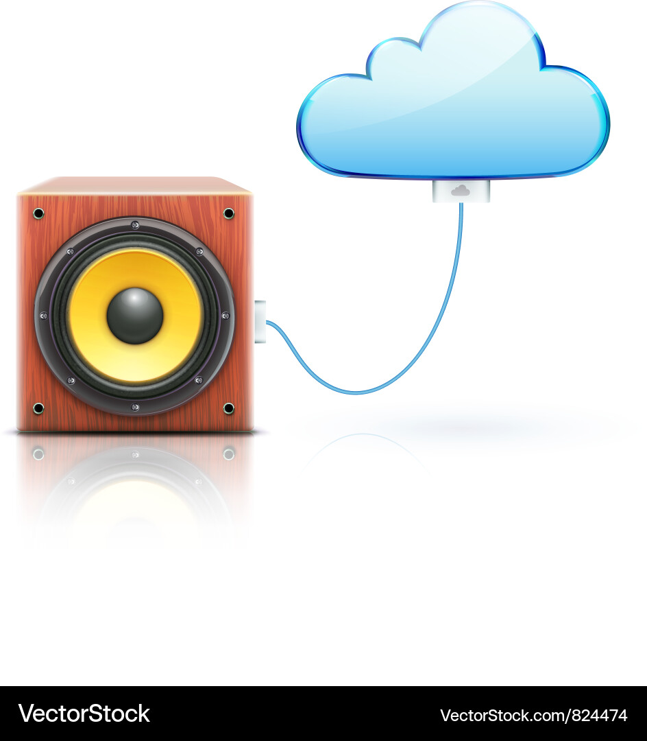 Cloud storage concept Royalty Free Vector Image