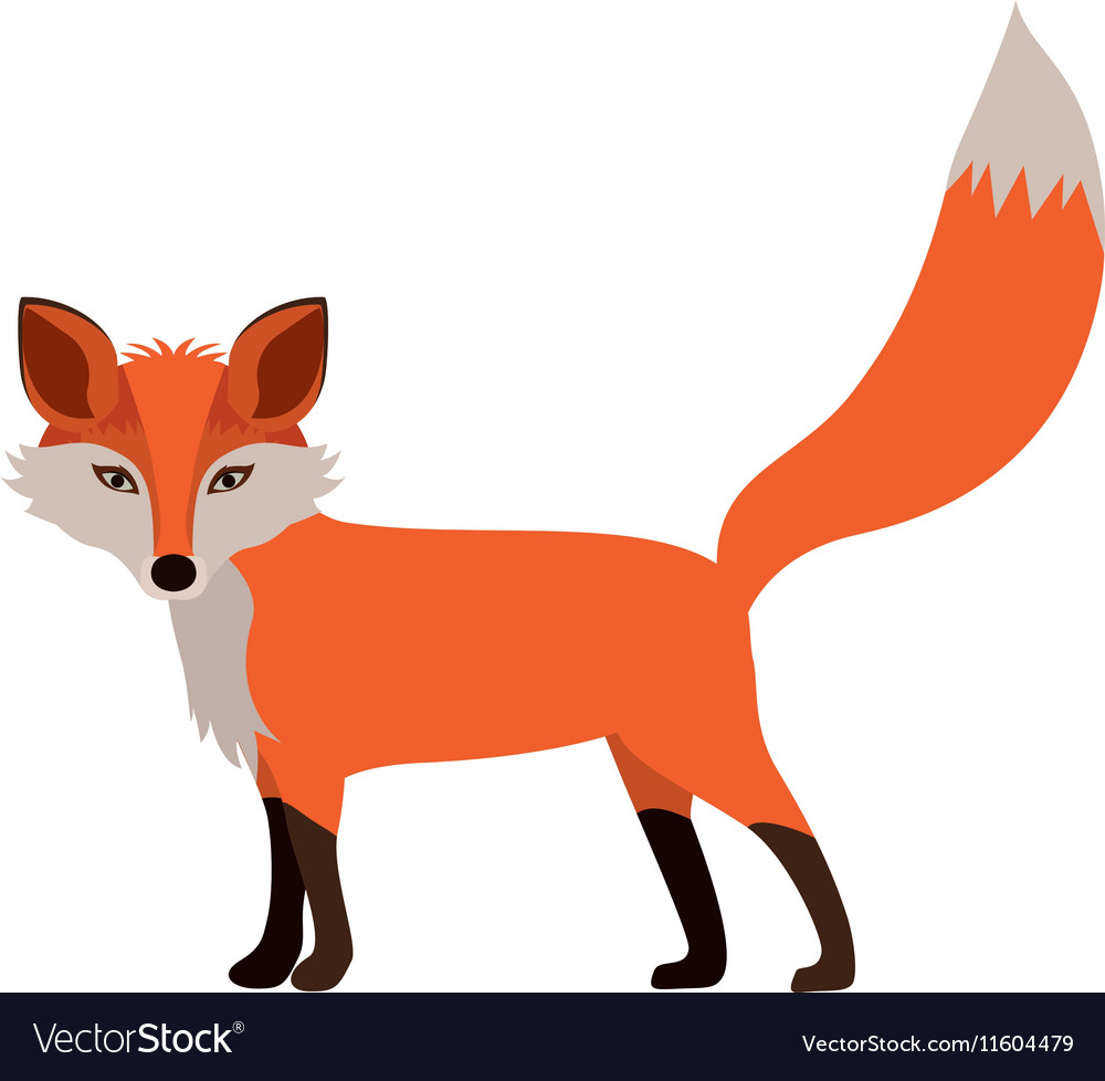 Cartoon fox icon