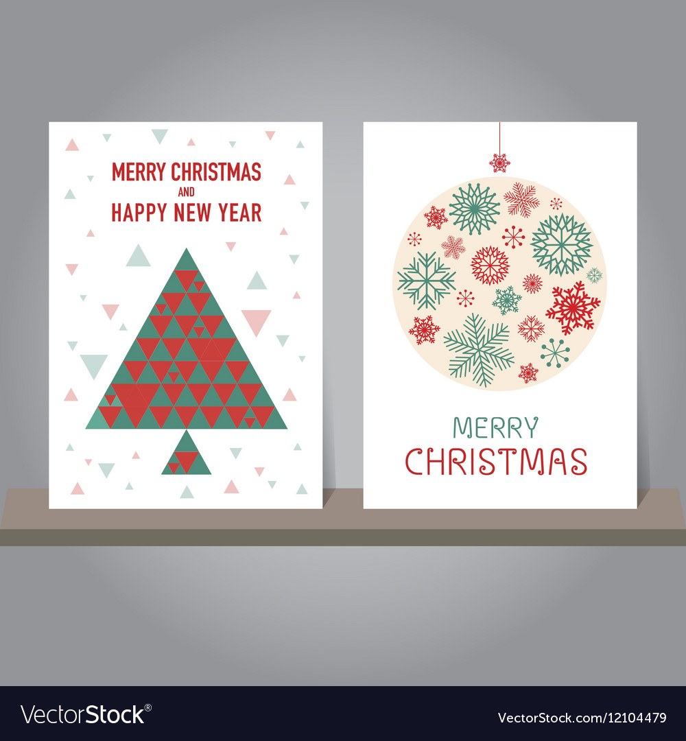 Christmas Card Set - Festive & Modern