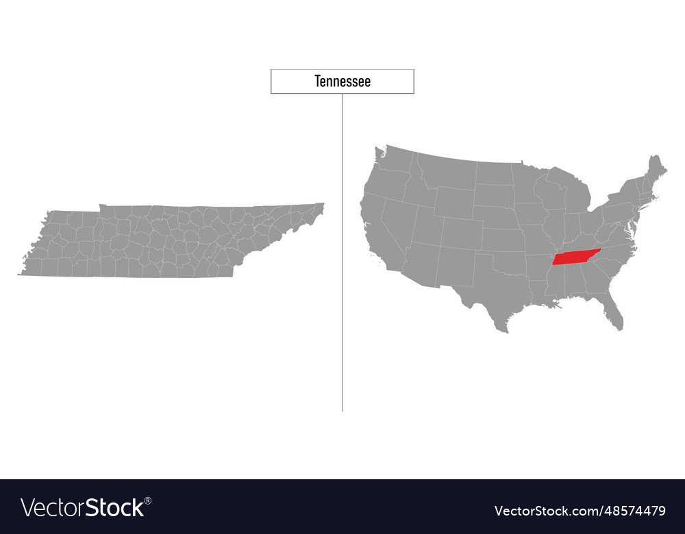 Map Of Tennessee State United States Royalty Free Vector Map Of Tennessee State United States Vector 48574479