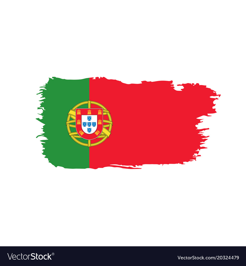 Portugal flag Royalty Free Vector Image - VectorStock