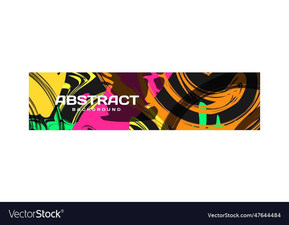 Colorful abstract liquid banner template design