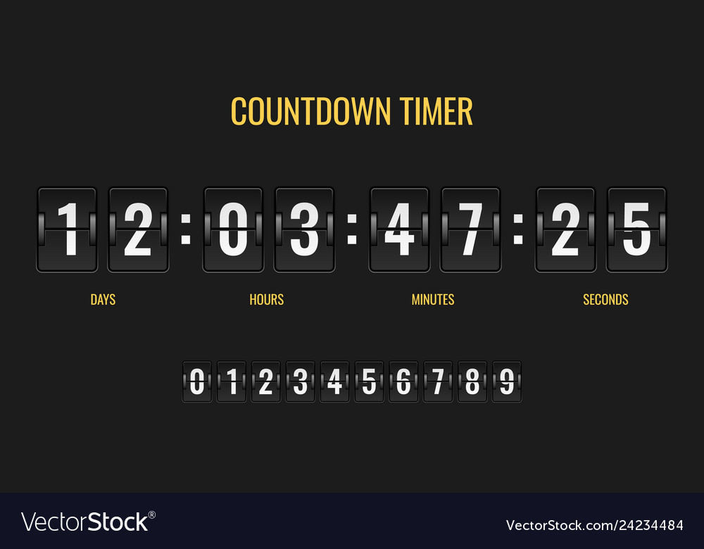 digital watch with countdown timer
