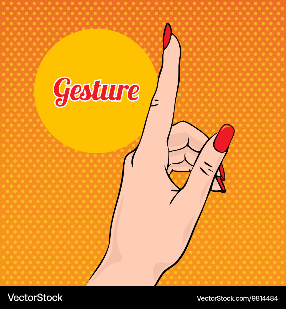 Gesture Royalty Free Vector Image - VectorStock