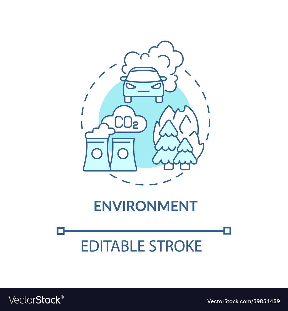 Environment concept icon vector image Environment concept icon