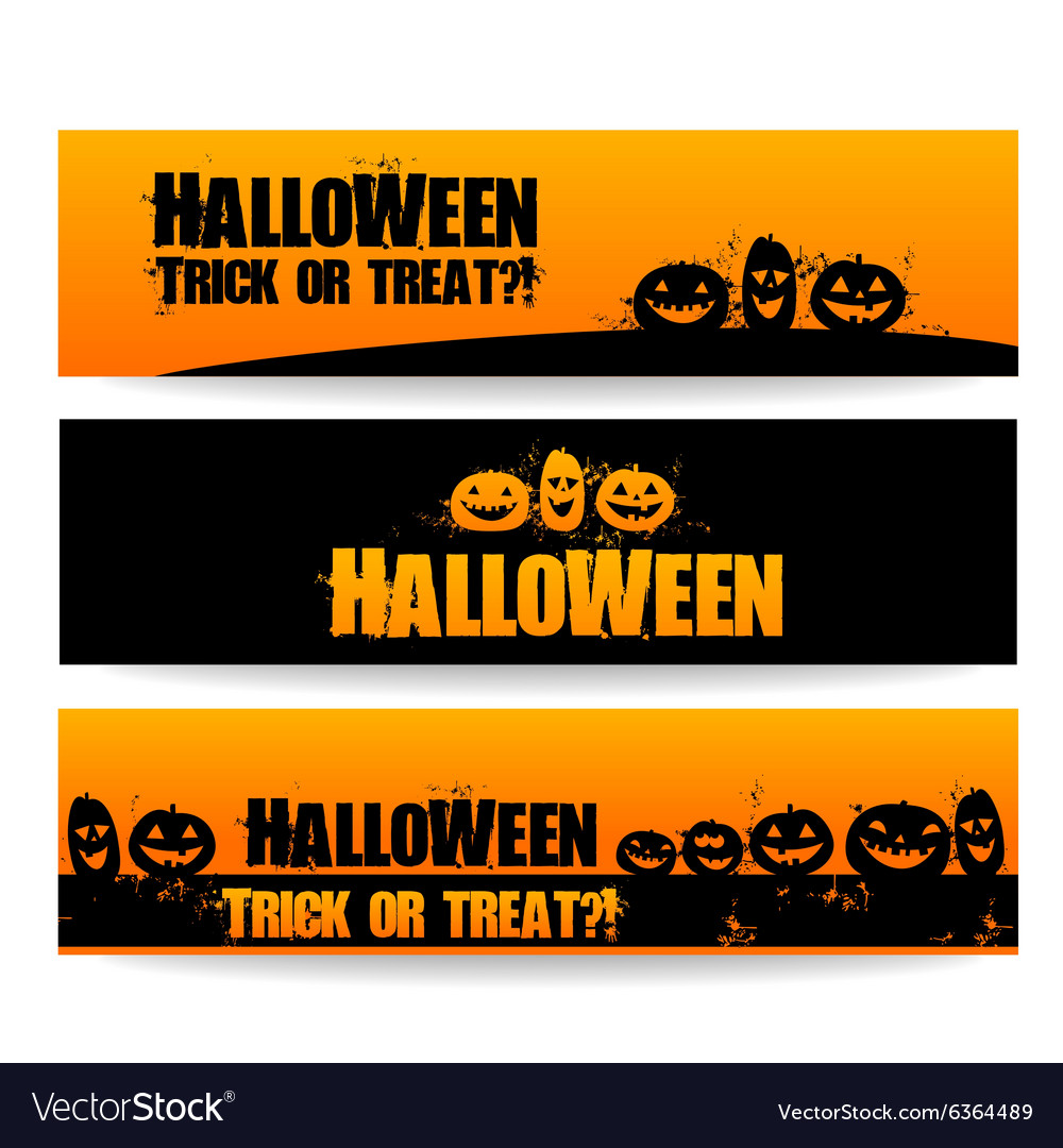 Halloween banner Royalty Free Vector Image - VectorStock