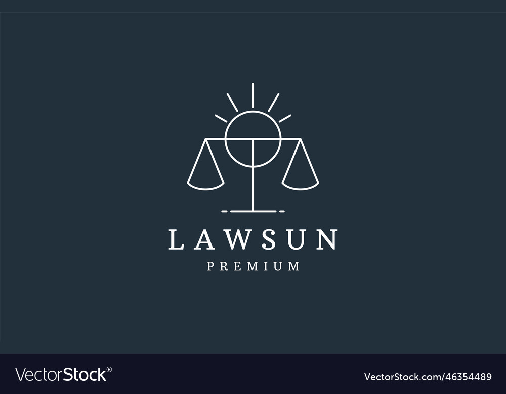 Law sun Royalty Free Vector Image - VectorStock