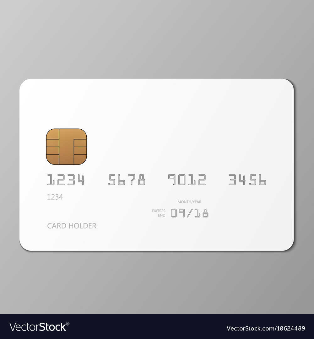 Download Realistic White Credit Card Mockup Template Vector Image Yellowimages Mockups