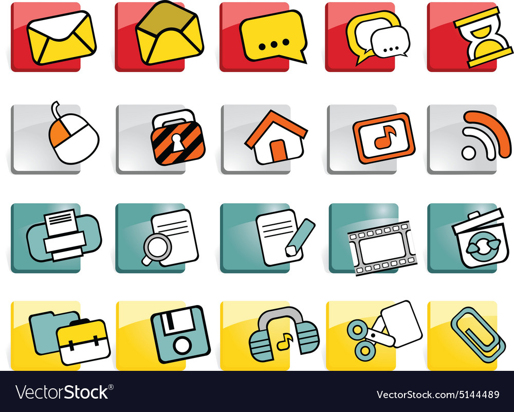 Web buttons with icons