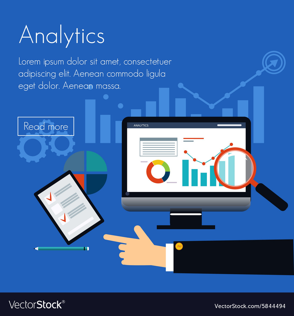 Analyst Business Banner Concepts For Web Banners Vector Image