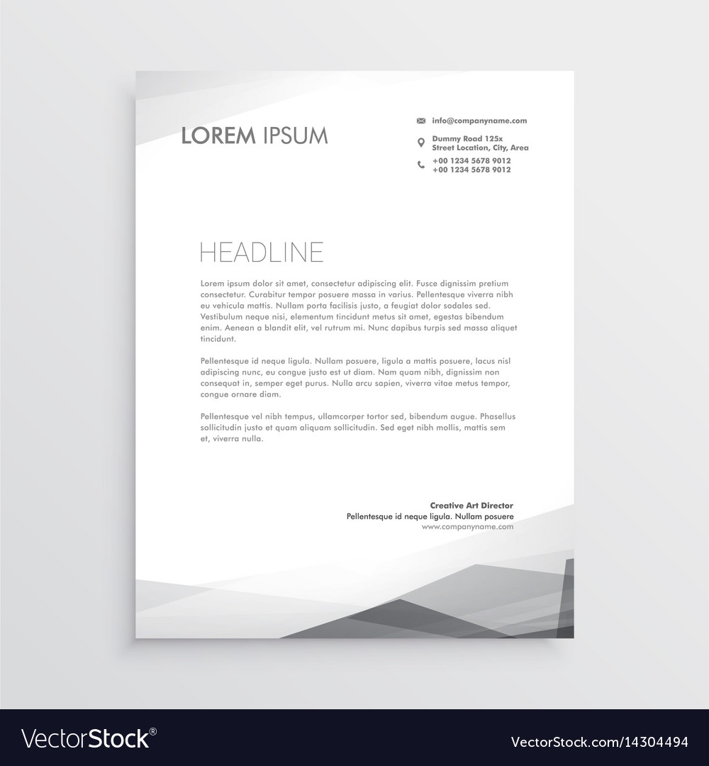 business letterhead paper