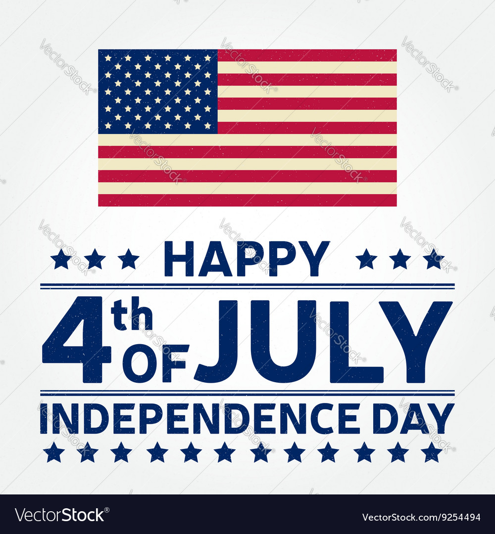 Happy independence day background template Vector Image