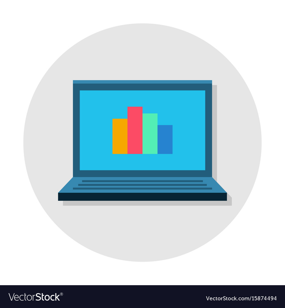 Laptop flat icon