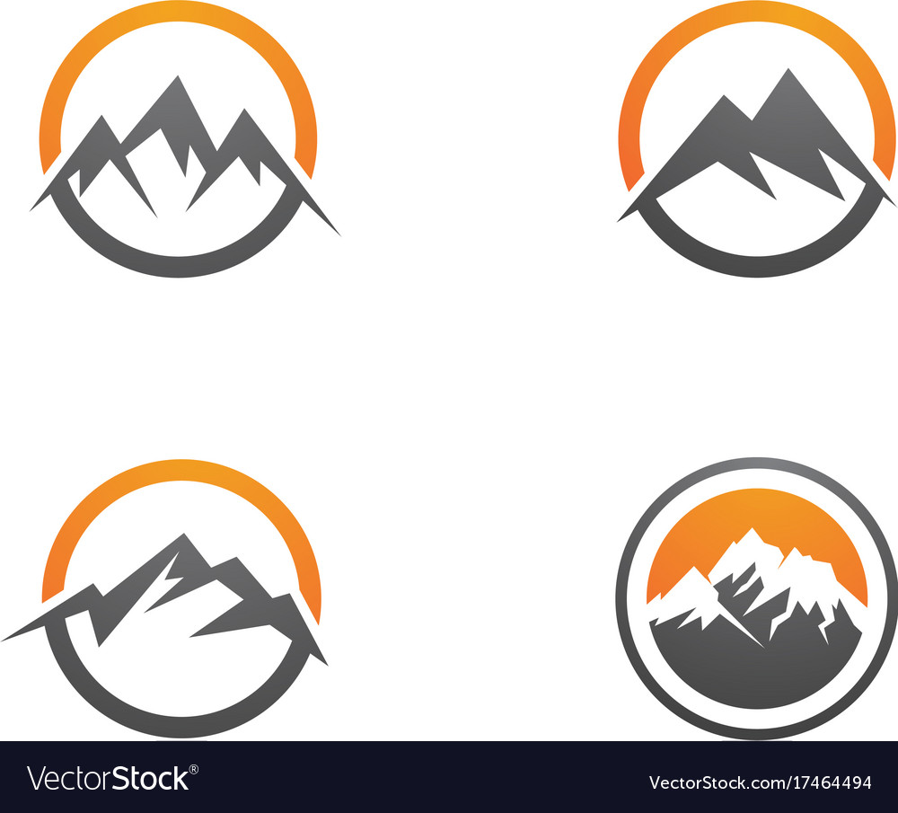 Mountains logo template