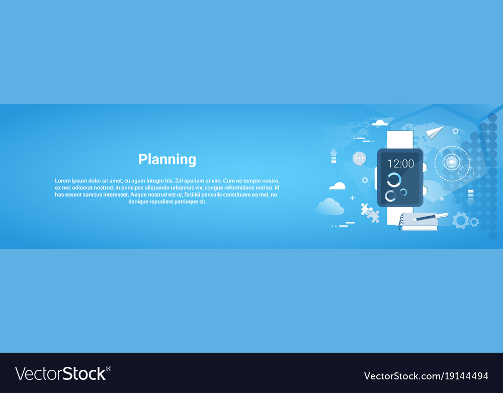 Planning time management business concept