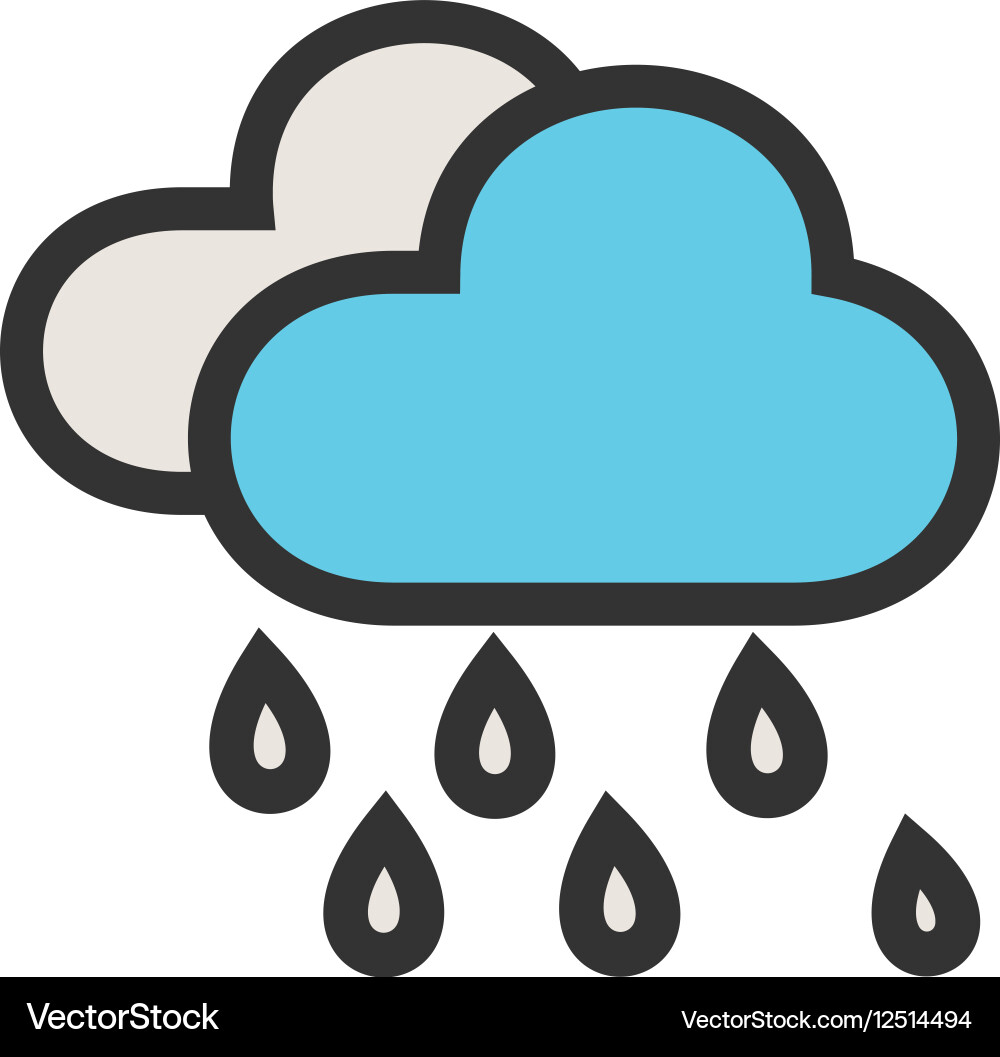 Rain Royalty Free Vector Image - VectorStock