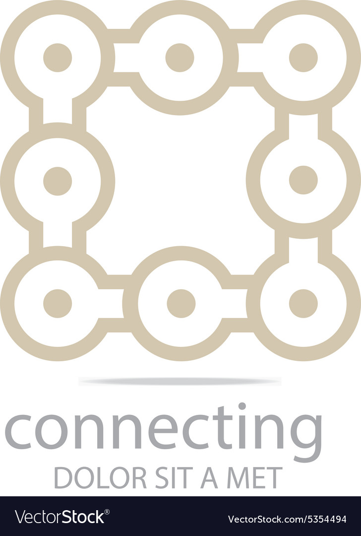 Square connecting design element