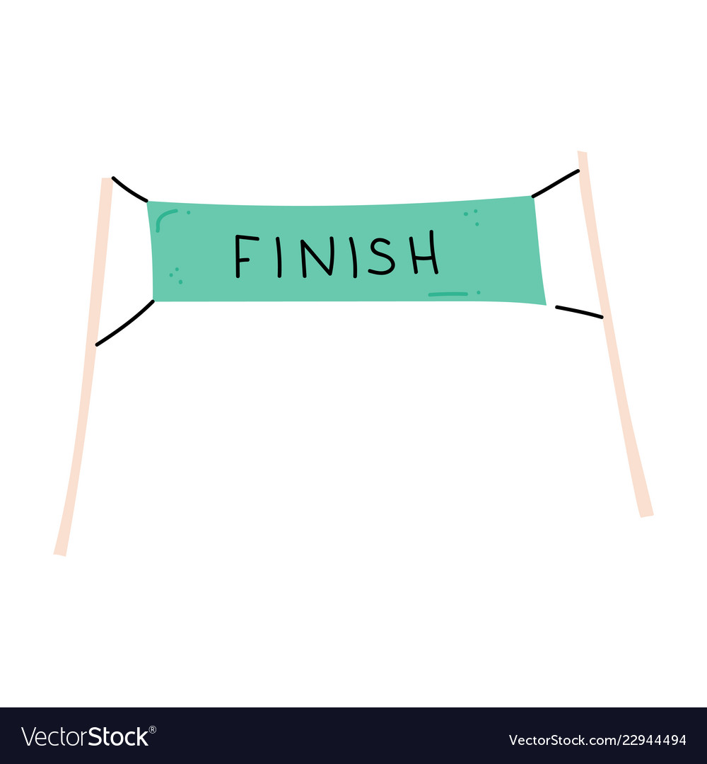 Start and finish banner