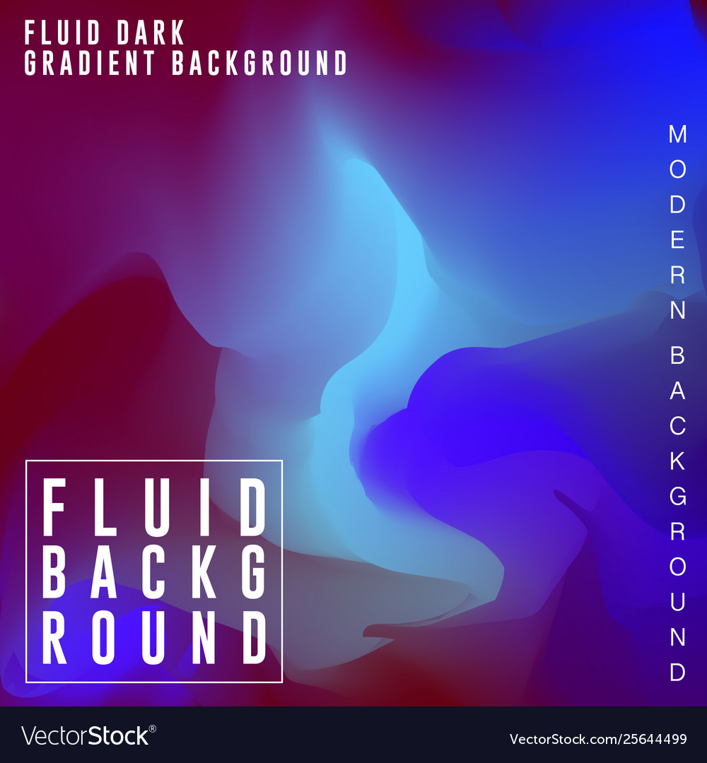 Dark fluid gradient background design abstract vector image Dark fluid gradient background design abstract