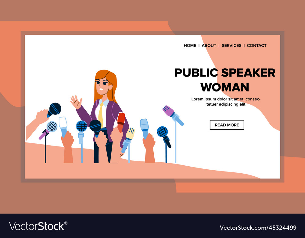 Public speaker woman