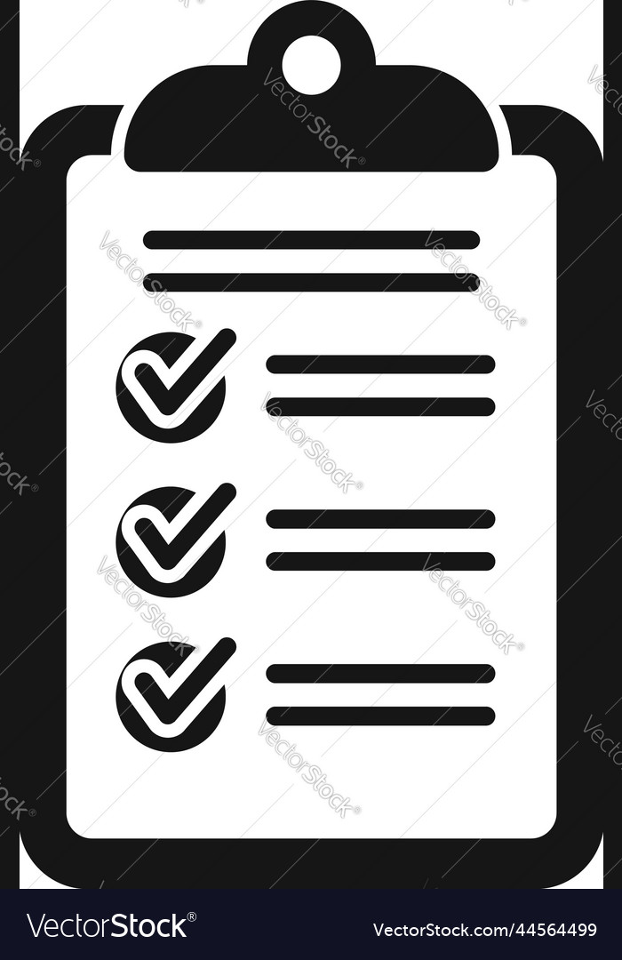 Task board icon simple work project Royalty Free Vector