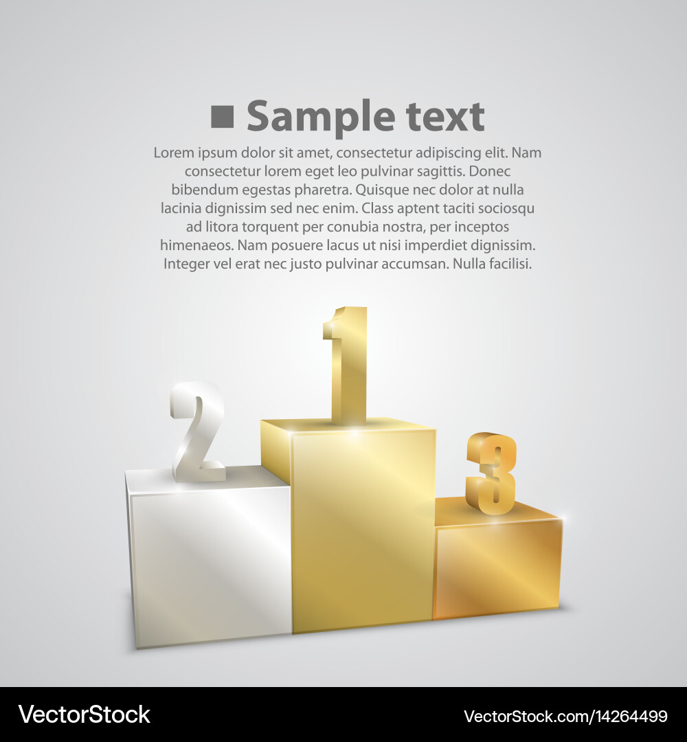 Winners podium Royalty Free Vector Image - VectorStock