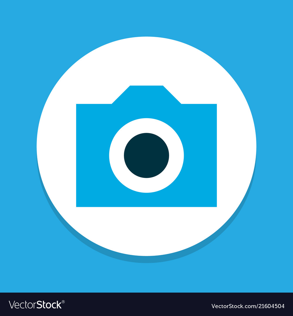 Camera icon colored symbol premium quality