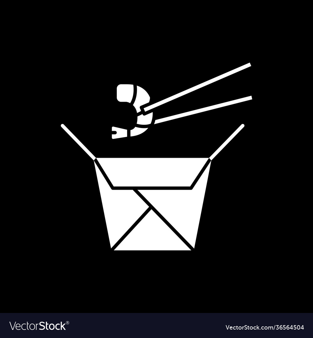Chinese take out dark mode glyph icon