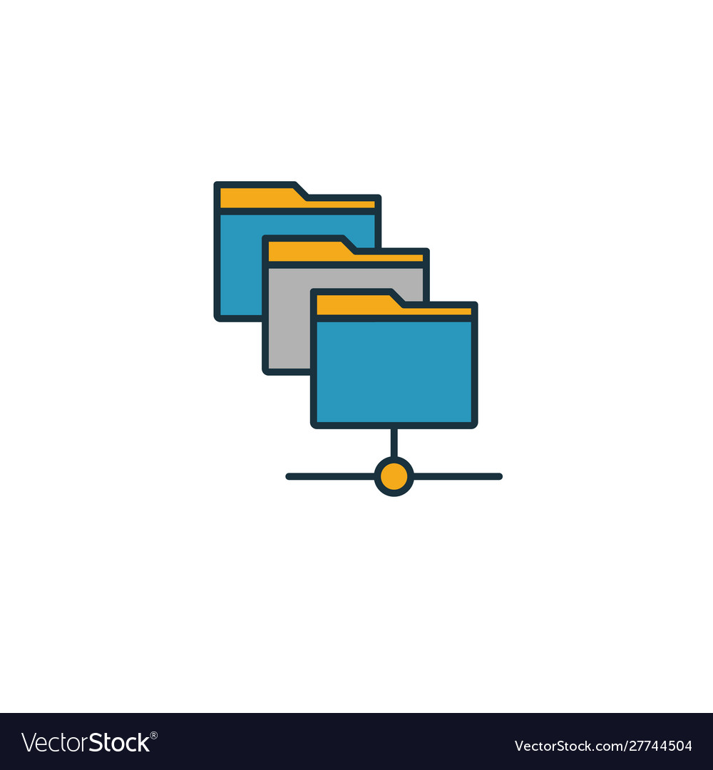 File manager icon simple element from web hosting