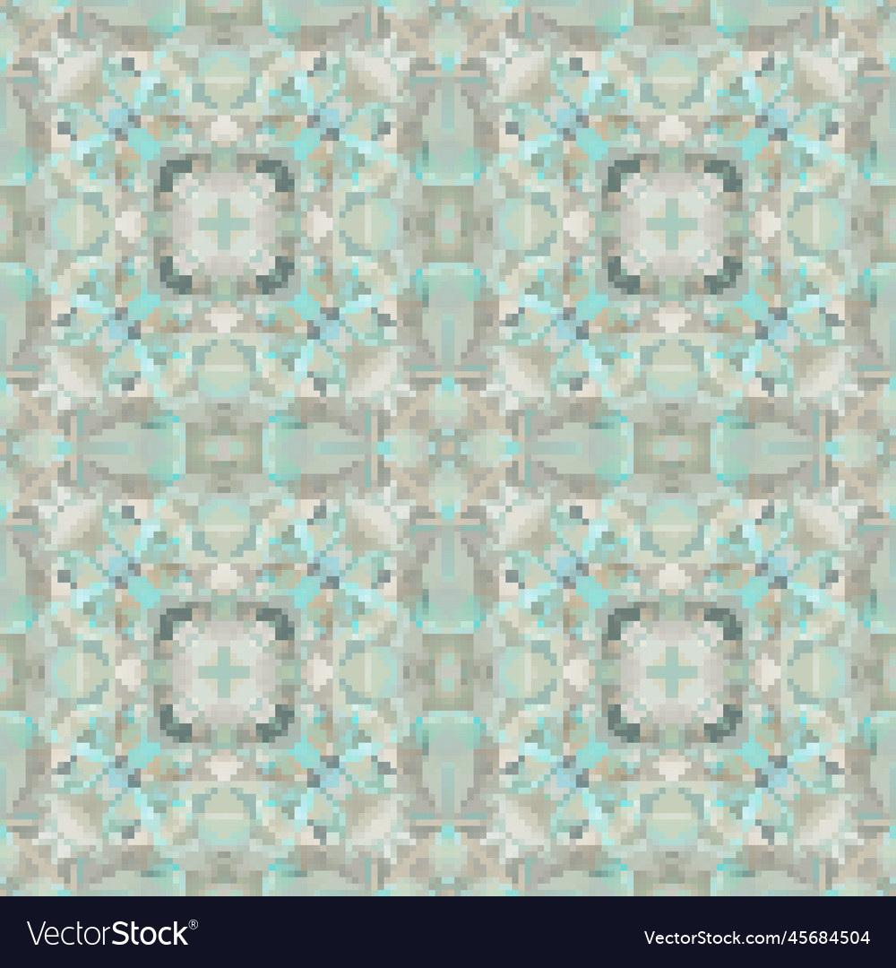 Pixel mosaic seamless pattern design repeat