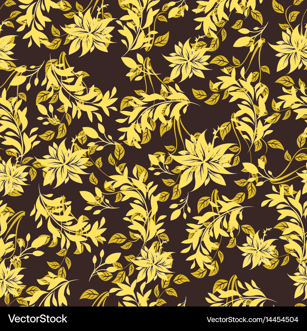 Seamless flowers pattern Royalty Free Vector Image