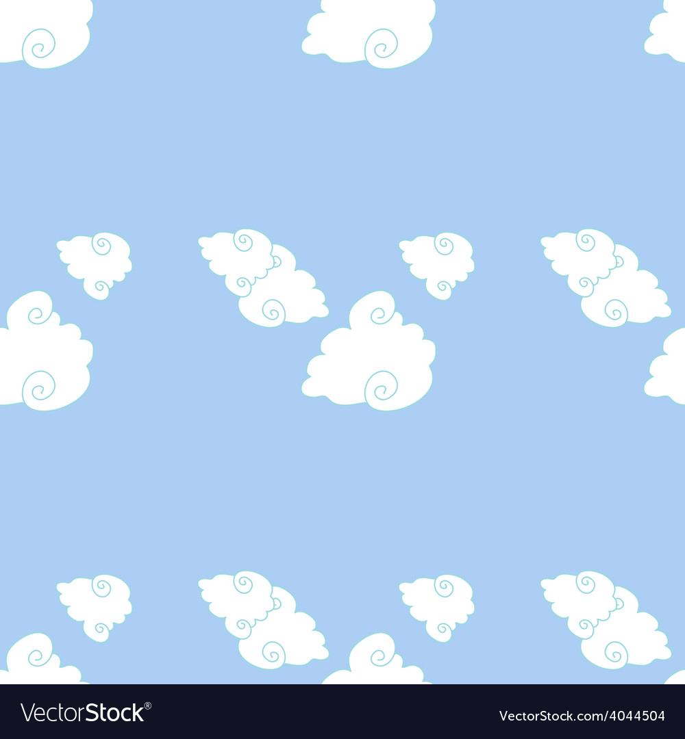 Seamless pattern of clouds