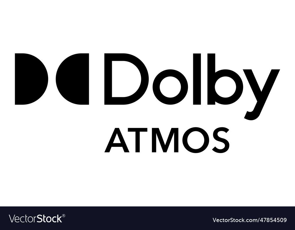 Dolby atmos logo editorial icon Royalty Free Vector Image