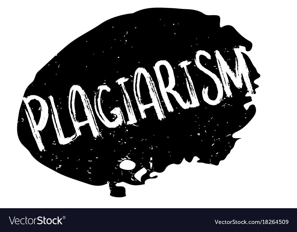 Plagiarism rubber stamp Royalty Free Vector Image