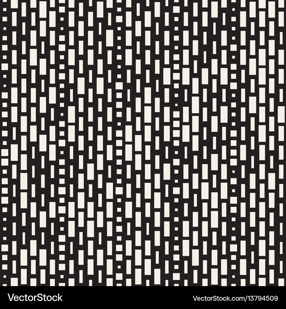 Seamless black and white irregular dash Royalty Free Vector