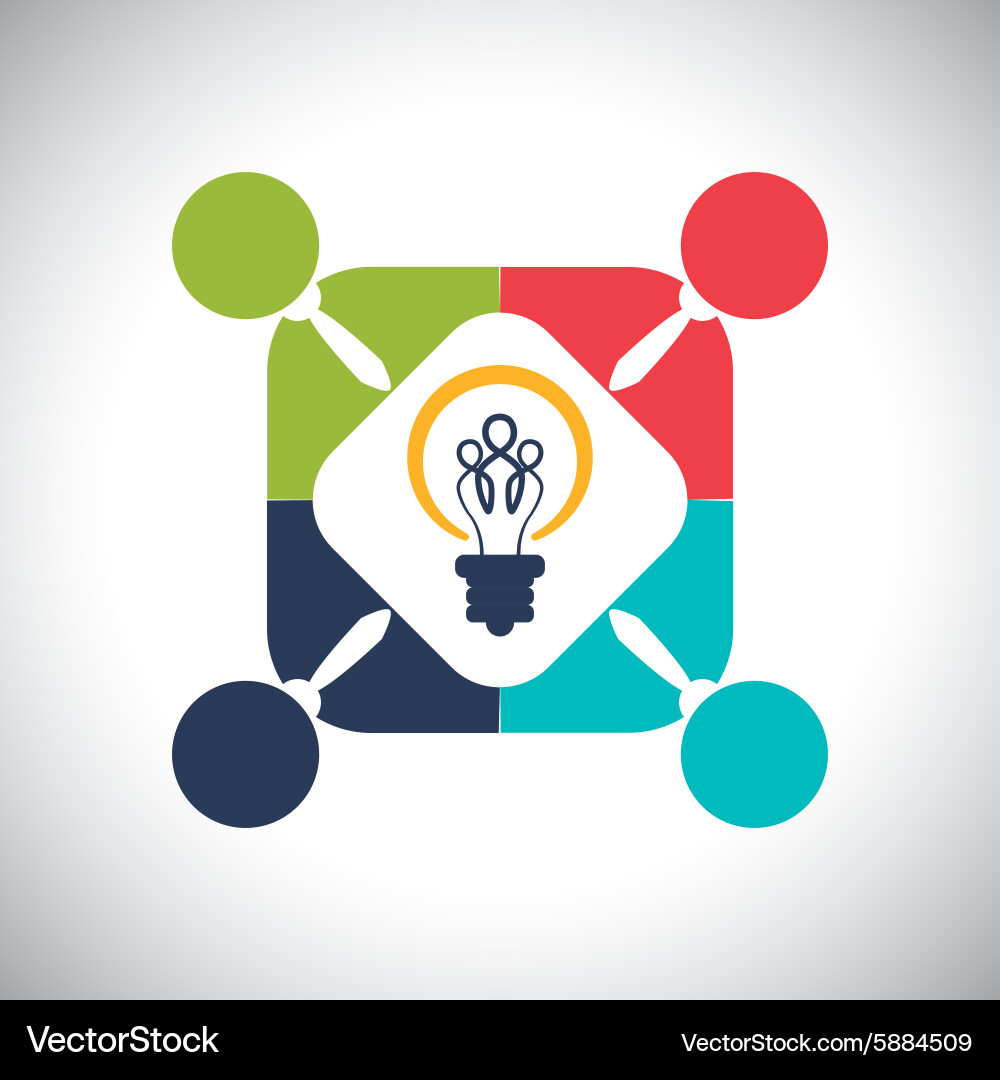 Teamwork design Royalty Free Vector Image - VectorStock