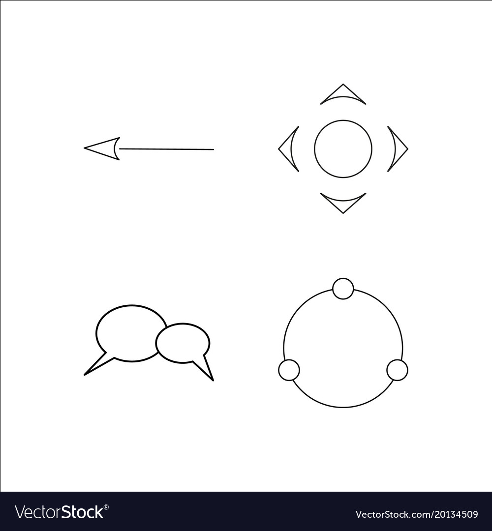 Web simple linear icon setsimple outline icons