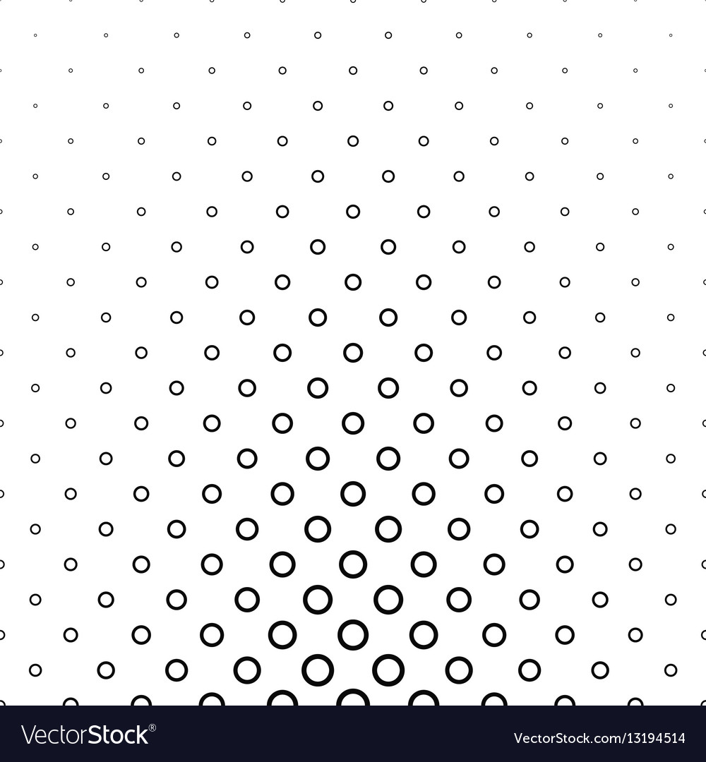 Abstract black and white ring pattern design