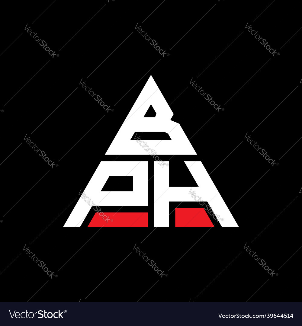 Bph triangle letter logo design