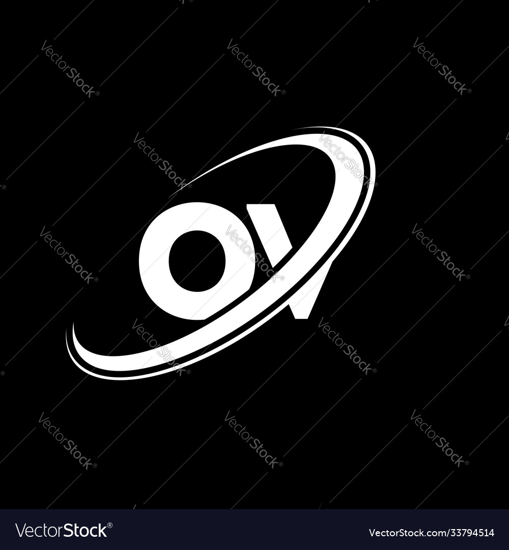 Ov o v Buchstabe logo design initial