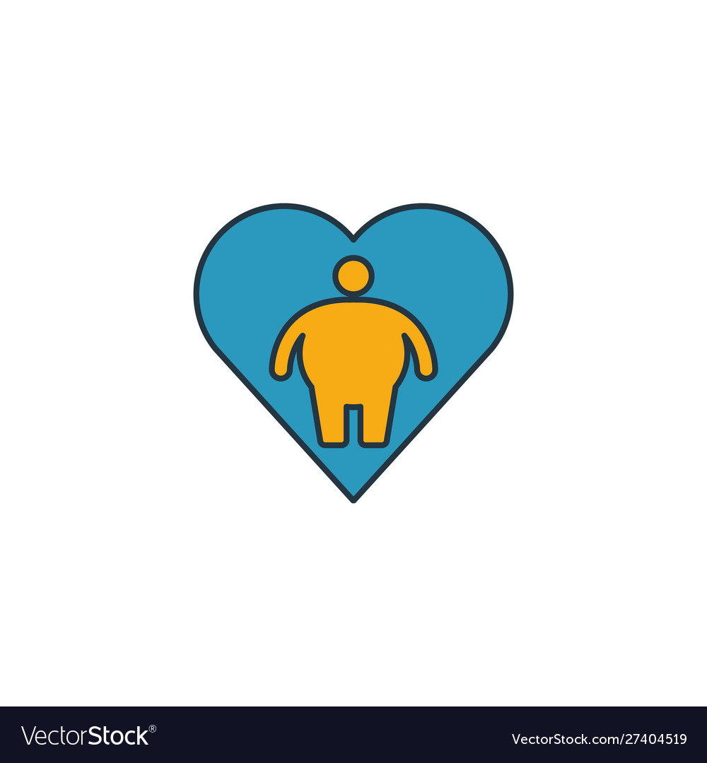 Body positivity icon outline filled creative